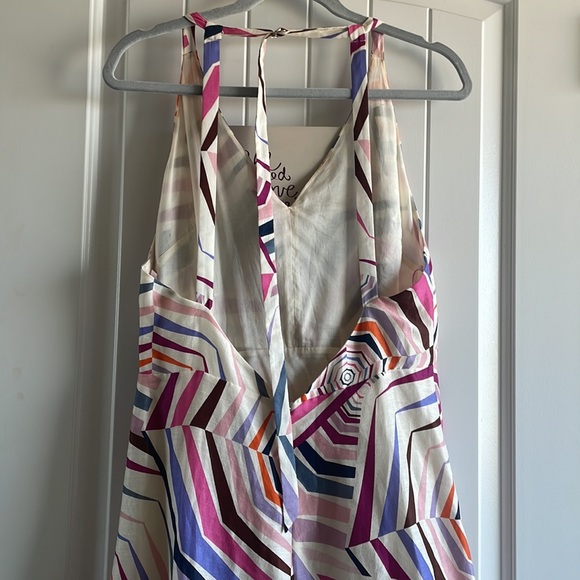 Kate Spade ♠️ maxi dress size 10 adjustable neck & multi colored in euc - Picture 3 of 8